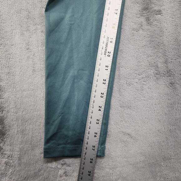 Adidas Leggings Womens S Green Climalite Logo Spellout Athletic Yoga Running Gym - Picture 10 of 12